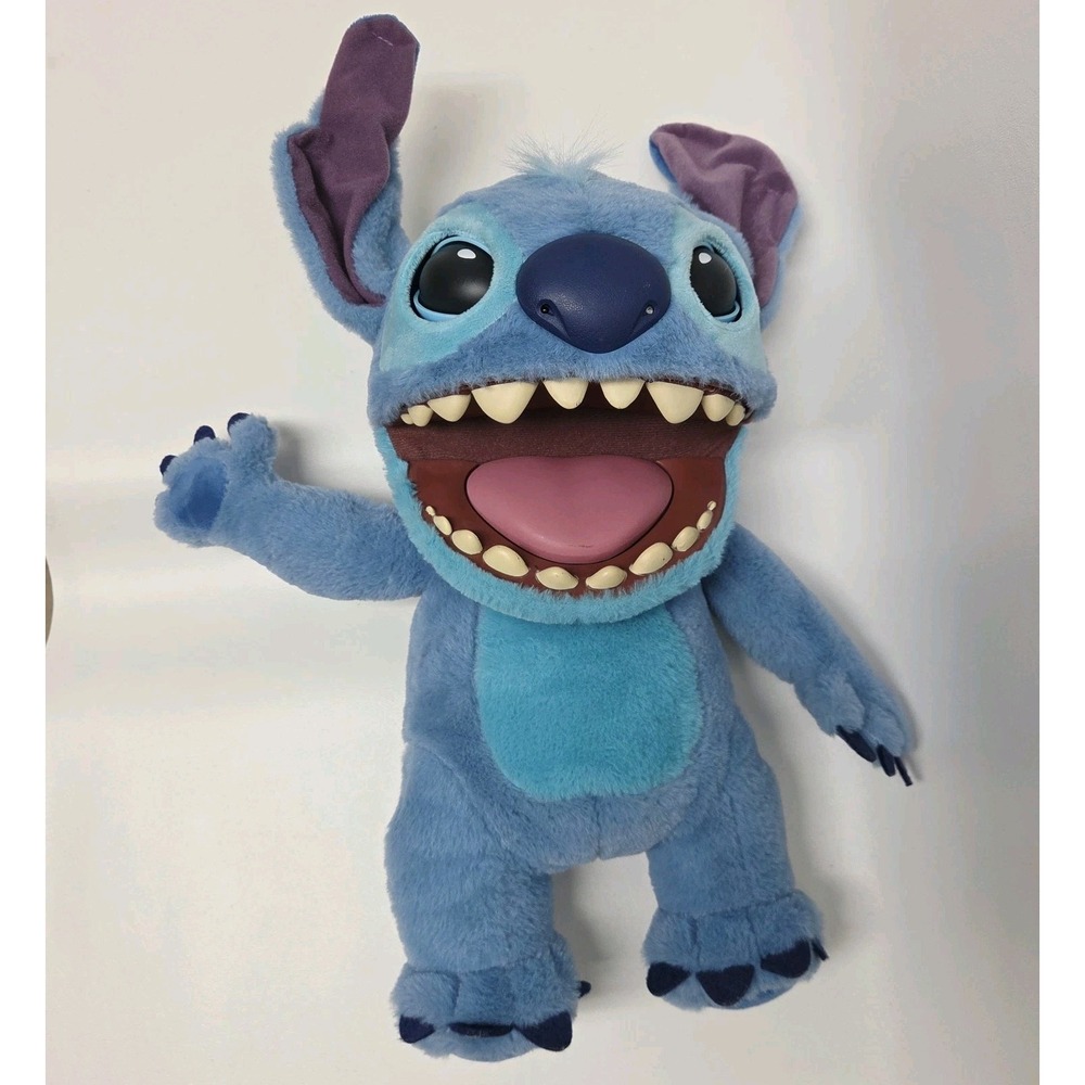 Wow Stuff Disney Stitch Interactive Animatronic Puppet Toy Real FX 18" TESTED